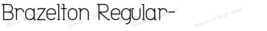 Brazelton Regular字体转换